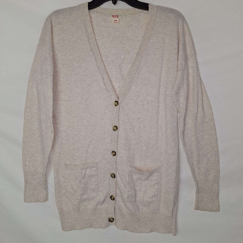 Y2K Minimalist Quiet Luxury Cardigan Layering Classic Oatmeal Mossimo Supply Co